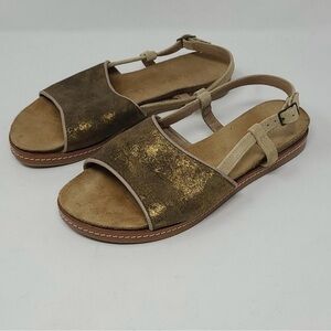 Sundance Metallic Gold Sandals